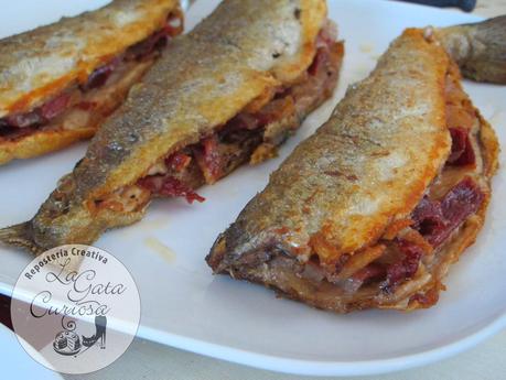 TRUCHAS CON JAMON IBERICO A LA SARTEN TRUCHAS CON JAMON IBERICO A LA SARTEN