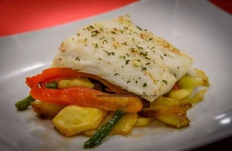 Bacalao sobre lecho de patatas y verduras semana del 10 al 16 de ...