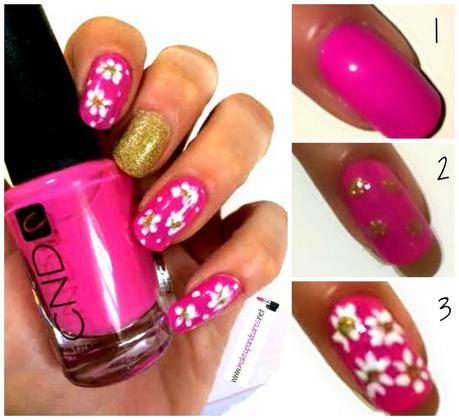 Tutorial Nail Art Primaveral . Tutorial Nail Art Primaveral .