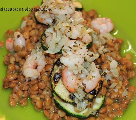 Ensalada templada de lentejas Ensalada templada de lentejas