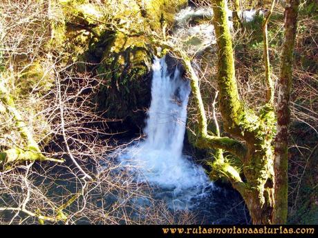 Ruta Pico Vízcares: Pequeño salto de agua sobre el río infierno Ruta Pico Vízcares: Pequeño salto de agua sobre el río infierno