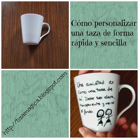Idea rápida de regalo: taza personalizada casera Idea rápida de regalo: taza personalizada casera