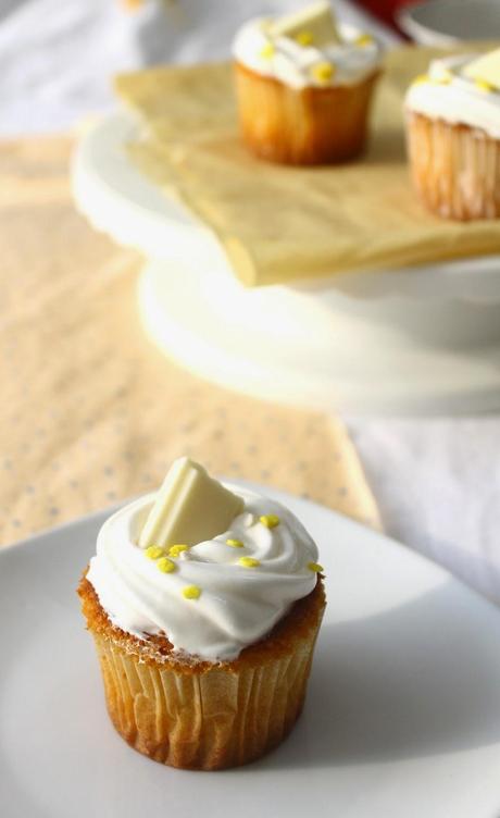 Cupcakes de Chocolate Blanco Cupcakes de Chocolate Blanco