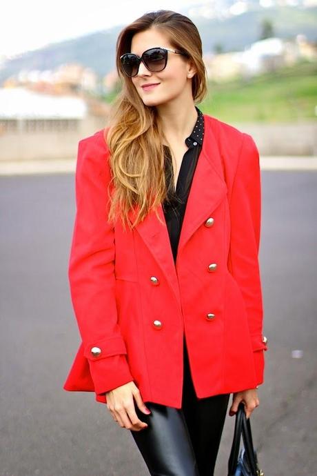 Red, leather & leopard Red, leather & leopard