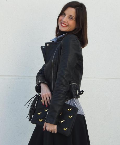Vestir por capas con Biker Zara Vestir por capas con Biker Zara