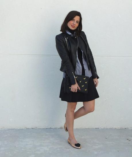 Vestir por capas con Biker Zara Vestir por capas con Biker Zara