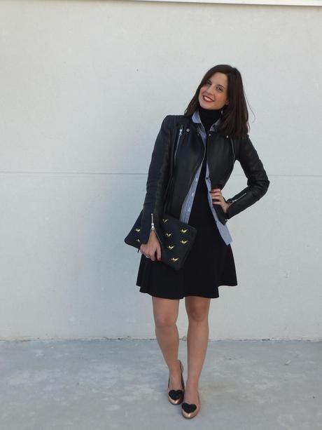 Vestir por capas con Biker Zara Vestir por capas con Biker Zara