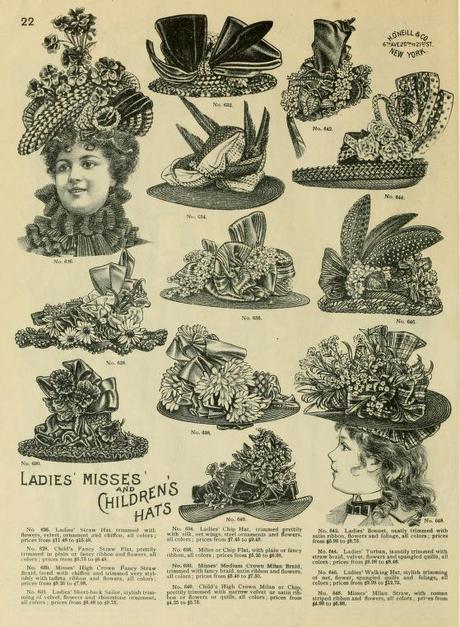 “Sombreros” pensando en la primavera H. O'Neill & Co. (New York, N.Y.) 1898