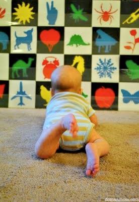 Bebé, estimulacion temprana, Tablero de estimulacion visual, damero Doman, Glenn Doman Tablero de Estimulacion Visual para bebés, Metodo Doman