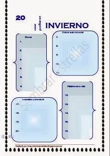 Organizando lo que queda de invierno. 20 cosas que hacer en invierno