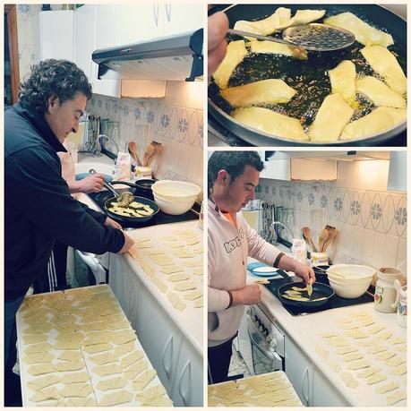 Borrachuelos de la tita Conchi chirru y tutu haciendo borrachuelos ubeda