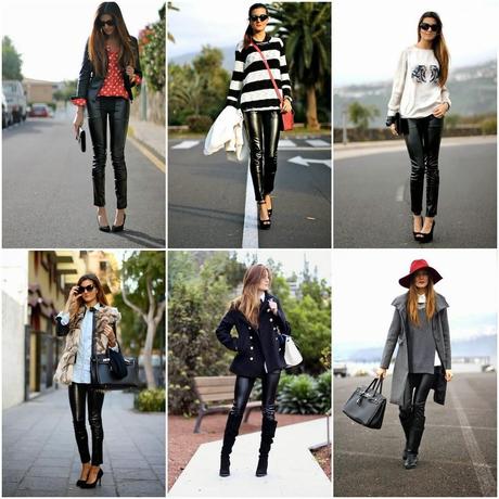 Como combinar pantalones de cuero / How to combine a leather pants Como combinar pantalones de cuero / How to combine a leather pants