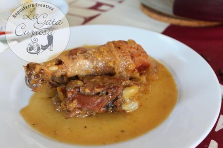 POLLO A LA SIDRA CON MANZANAS POLLO A LA SIDRA CON MANZANAS