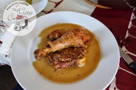 POLLO A LA SIDRA CON MANZANAS POLLO A LA SIDRA CON MANZANAS