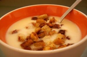 Crema de melón y puerros Crema de melón y puerros