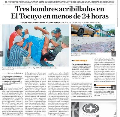 EL TOCUYO BAÑADO EN SANGRE EL TOCUYO BAÑADO EN SANGRE