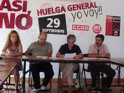 La Plataforma de la Sierra del Guadarrama por la Huelga General del 29 S presenta un manfiesto