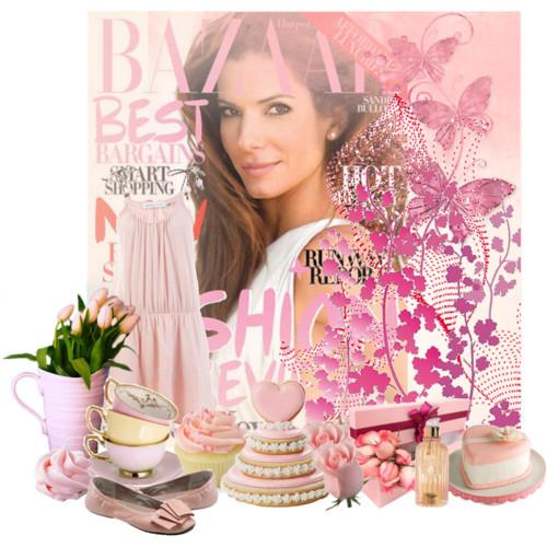 Lady In Pink: Sandra Bullock Lady In Pink: Sandra Bullock