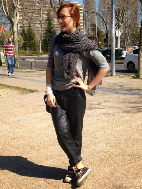 Baggy leather pants: How to style them ♦ outfit Baggy leather pants: How to style them ♦ outfit