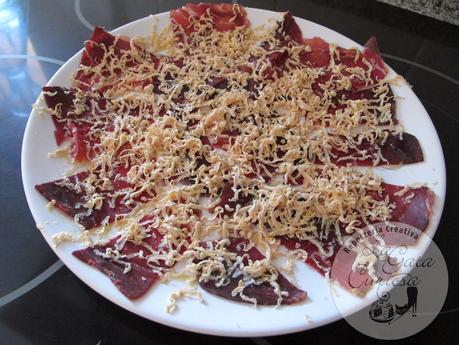 CECINA CON VIRUTAS DE FOIE CECINA CON VIRUTAS DE FOIE