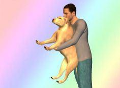 ¡Se está ahogando!, pues…hazle un Heimlich Heimlich perro