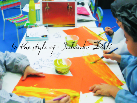 In style of Salvador Dalí In style of Salvador Dalí