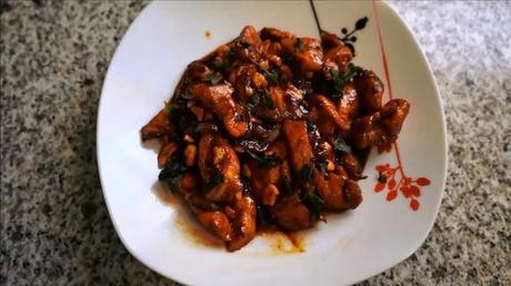 Pollo con anacardos Pollo con anacardos