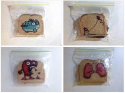 El padre que pintaba en los envoltorios de sandwiches de sus hijos sandwiches