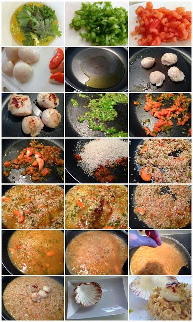 Arroz Meloso con Vieiras y Alma de Caviar Riofrío. Arroz Meloso con Vieiras y Alma de Caviar Riofrío.