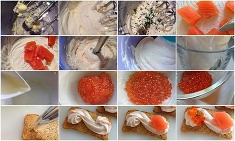 Crema y Lomo de Salmón sobre Tosta de Trigo con NACCARII de Riofrío. Crema y Lomo de Salmón sobre Tosta de Trigo con NACCARII de Riofrío.