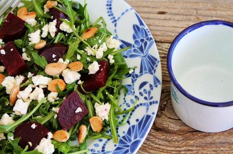 Ensalada de rúcola, remolacha y queso feta (paso a paso) Ensalada de rúcola, remolacha y queso feta (paso a paso)