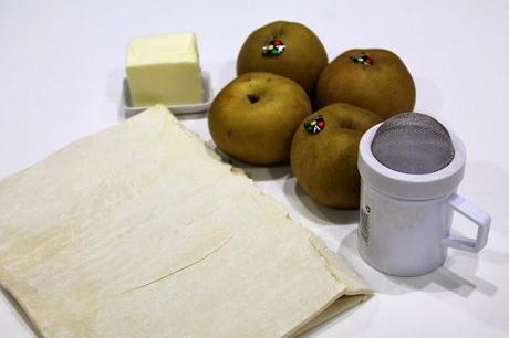 Tarta caliente de manzana con helado de vainilla Tarta caliente de manzana con helado de vainilla