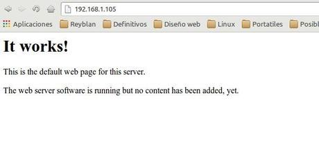 Como crear un servidor web 3, convertir Debian en un servidor comprobar-apache