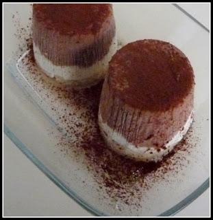 Panna Cotta con Mousse de chocolate quemado Panna Cotta con Mousse de chocolate quemado