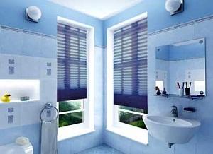 Lindos diseños de baños con grandes ventanas