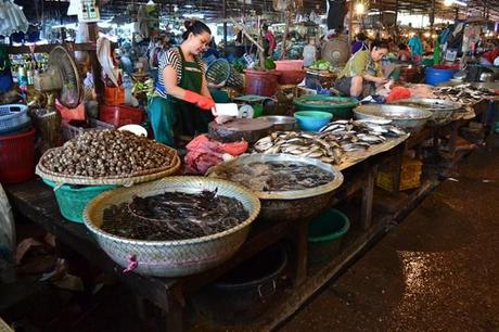 Los mercados de Vientiane Mercado de Vientián