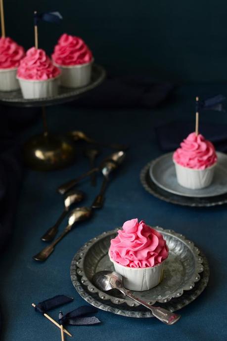 Cupcakes de lima limón y frambuesa Cupcakes de lima limón y frambuesa