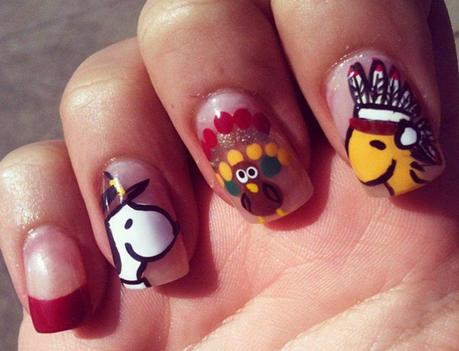 FOTOS DE UÑAS DECORADAS A MANO 2014