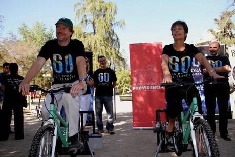 Bicicaravanas y energía alternativa darán vida a evento central de La Hora del Planeta en Chile