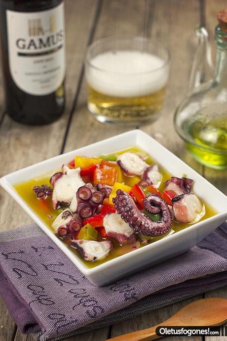 Pulpo a la vinagreta Haz click para ampliar la fotografía!!