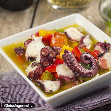 Pulpo a la vinagreta Pulpo a la vinagreta