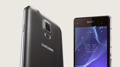 Samsung Galaxy S5 y Sony Xperia Z2