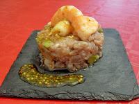 Tartar de atún con vinagreta de mostaza y miel Tartar de atún con vinagreta de mostaza y miel