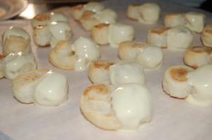 Preparar los primeros cumpleaños ... Y bañadas con el chocolate