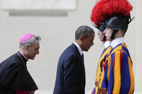 El papa Francisco se reunió en el Vaticano con Barack Obama , en el primer encuentro privado desde que Francisco fue elegido pontífice, hace un año.  Foto:  Reuters 