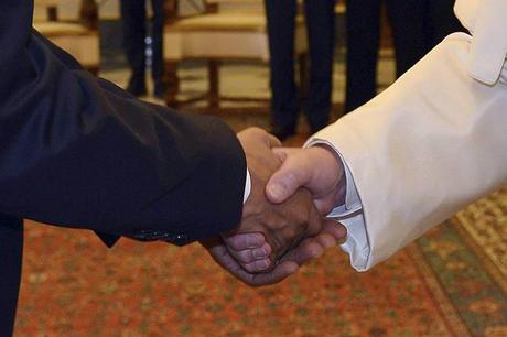 El papa Francisco se reunió en el Vaticano con Barack Obama , en el primer encuentro privado desde que Francisco fue elegido pontífice, hace un año.  Foto:  Reuters 