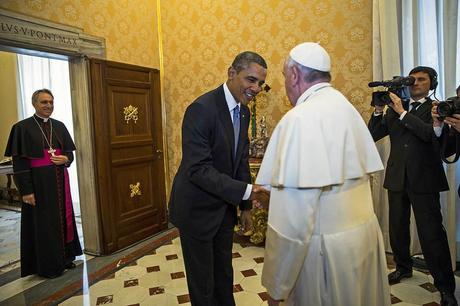 El papa Francisco se reunió en el Vaticano con Barack Obama , en el primer encuentro privado desde que Francisco fue elegido pontífice, hace un año.  Foto:  Reuters 
