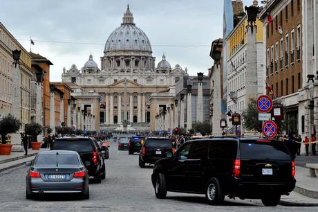 Un fuerte operativo de seguridad se desplegó en los alrededores del Vaticano.  Foto:  AFP 