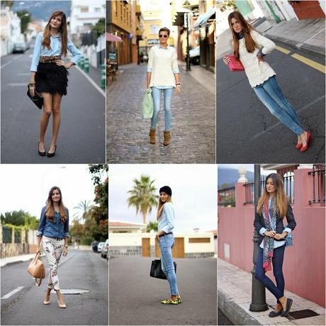 Como combinar tu camisa vaquera / How to combine your denim shirt Como combinar tu camisa vaquera / How to combine your denim shirt