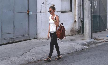 trend report barbara crespo slide sandals celebrities looks fashion blogger outfits blog de moda trend report barbara crespo slide sandals celebrities looks fashion blogger outfits blog de moda